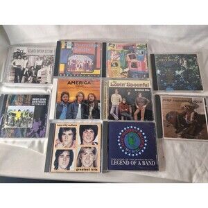 Lot of 10 Classic Rock & Pop CDs – Greatest Hits Collections – America, Moody...